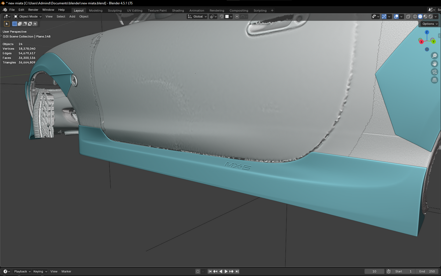 MX-5 NB Side Skirts